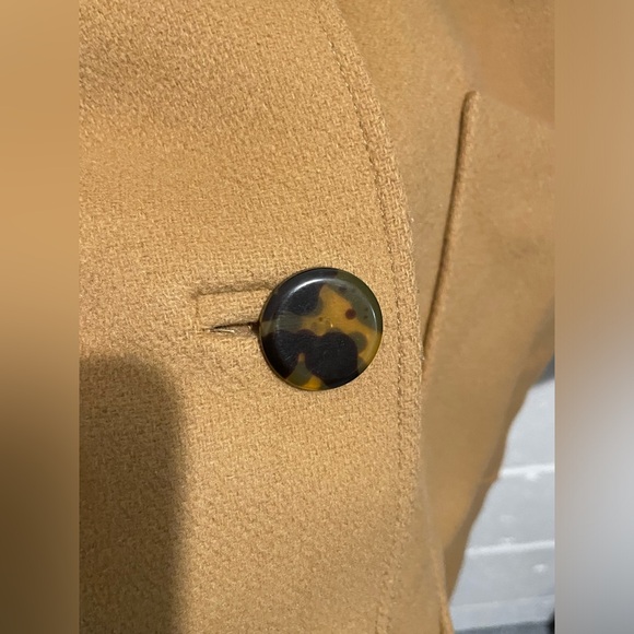 Tory Burch Camel Chelsea Wool Blend Coat size 8 - Picture 9 of 13